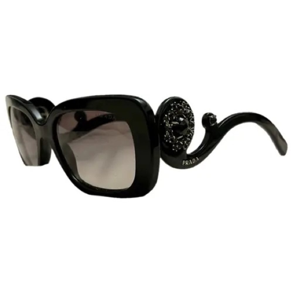 Prada Baroque Swirl Square sunglasses with embellished arms